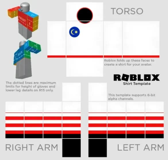 Roblox sweater Templates to preview and edit.