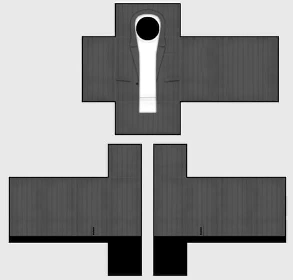 Roblox Dark Grey Suit Template by Pixlr to preview and edit.