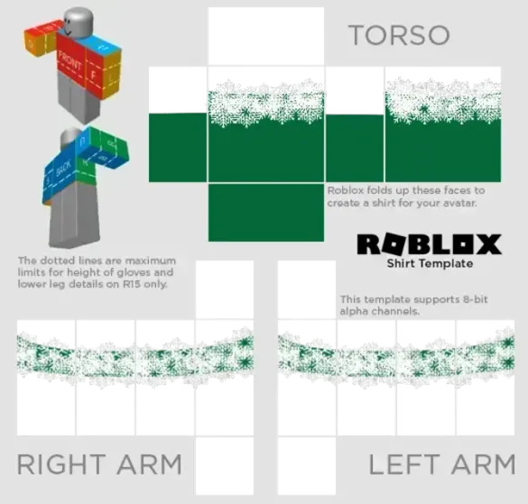 Roblox Off Shoulder Green Skirt Template By Pixlr To Preview And Edit 