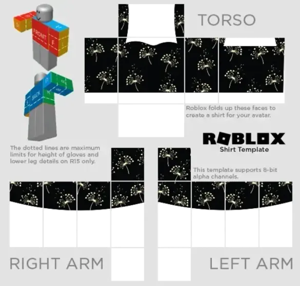 Roblox Sweetheart Black Shirt Template by Pixlr to preview and edit.