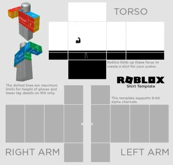 Roblox White Singlet Template by Pixlr to preview and edit.