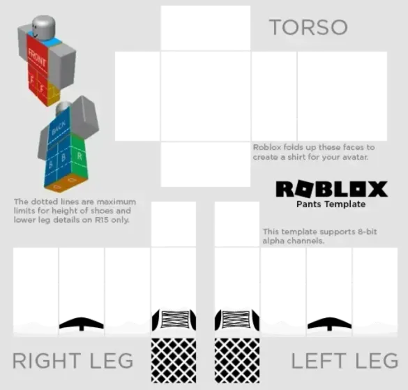 Roblox B&W Sneakers Template by Pixlr to preview and edit.