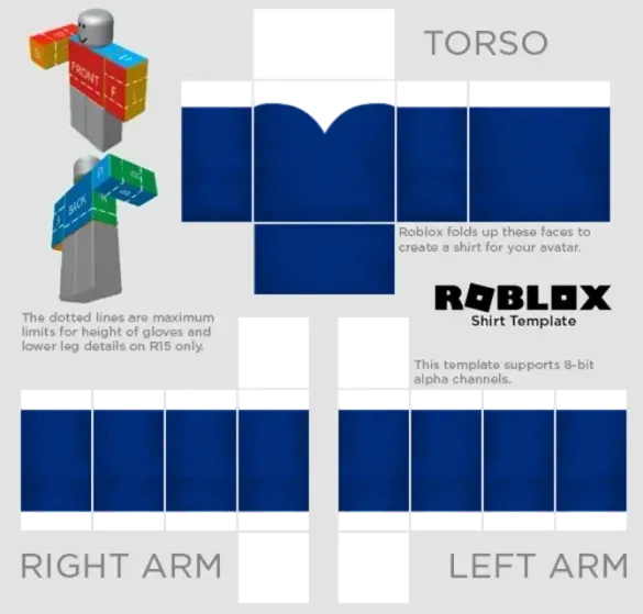 Roblox Blue Dress Template by Pixlr to preview and edit.