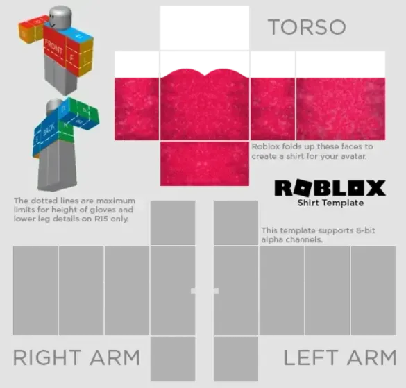 Roblox Pink Glitter Dress Template by Pixlr to preview and edit.