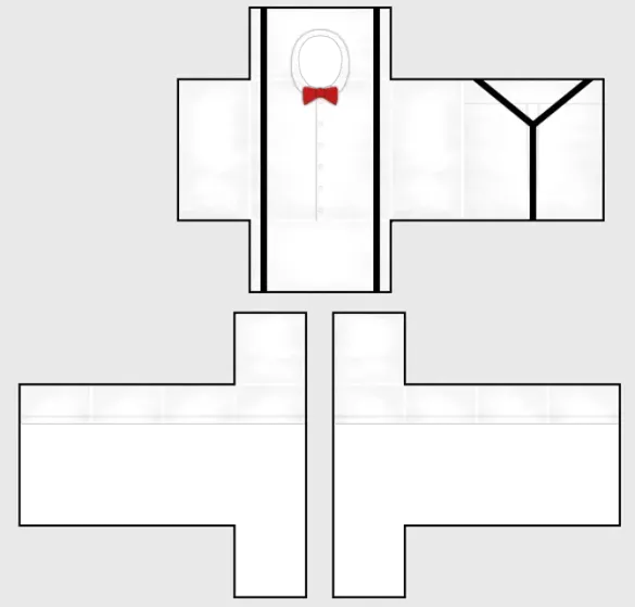 Roblox Suspenders With Shirt Template by Pixlr to preview and edit.