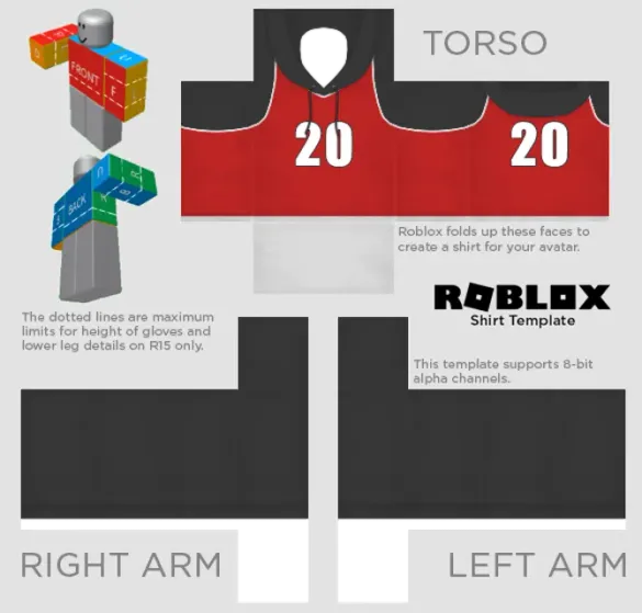 Roblox Tank Top With Hoodie Template by Pixlr to preview and edit.